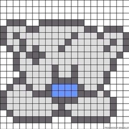 Рисунки по клеточкам в тетради медведь