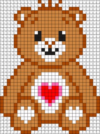 Рисование по клеткам животные