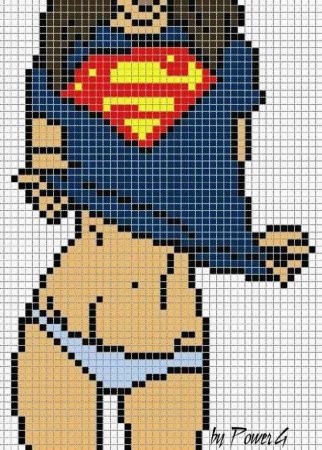 Рисование по клеткам корона