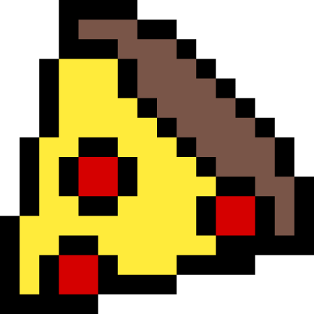 Рисование по клеточкам пицца