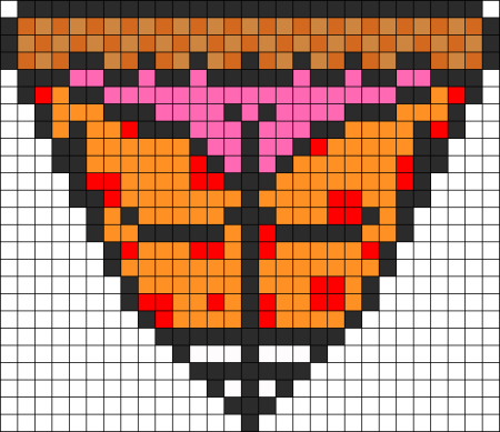 Пицца по клеточкам