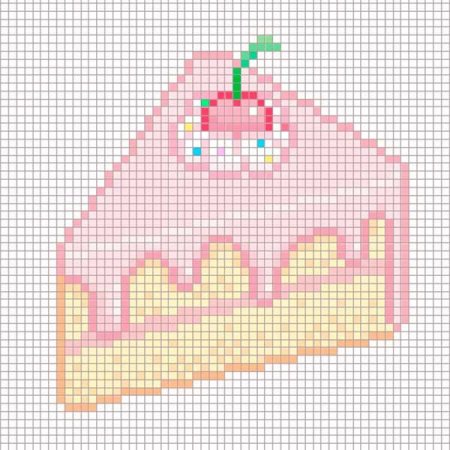 Рисование по клеточкам сладости