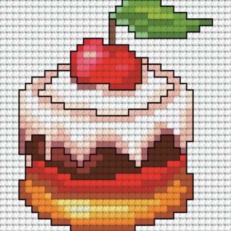 Рисунки в клеточку мороженое