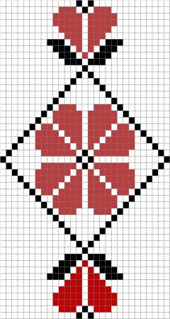 Легкий узор для вышивания крестиком