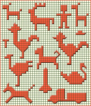 Узоры из клеточек