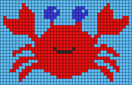 Осьминог по клеткам