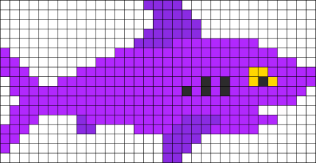 Рыба по клеточкам