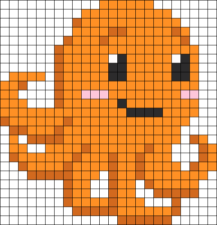 Рисование по клеткам осьминог