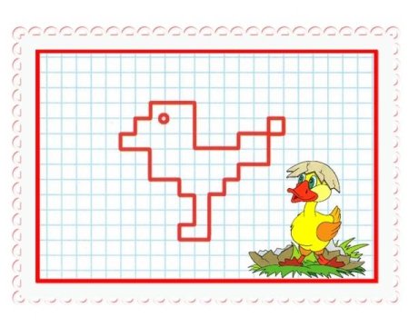 Рисование по квадратикам для детей