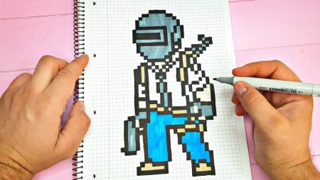 Рисунки по клеточкам из игр