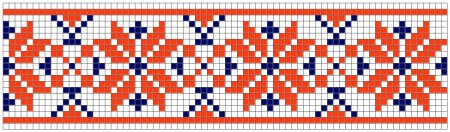 Орнамент по клеткам русский народный