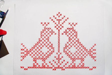 Крестик рисунок