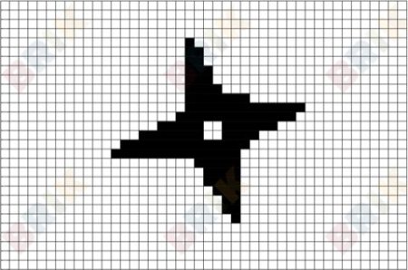 Сюрикен в пикселях