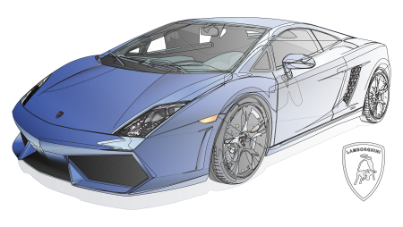 Lamborghini Aventador Blueprint