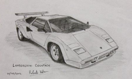 Lamborghini Countach Sketch