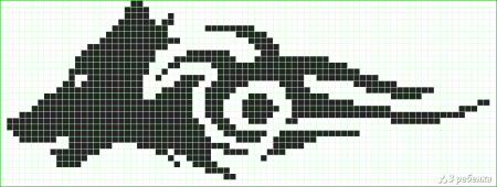 Пиксель арт чёрно-белый