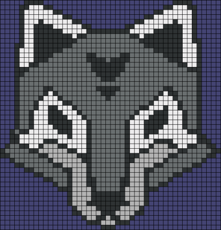 Орнамент волка для вязания