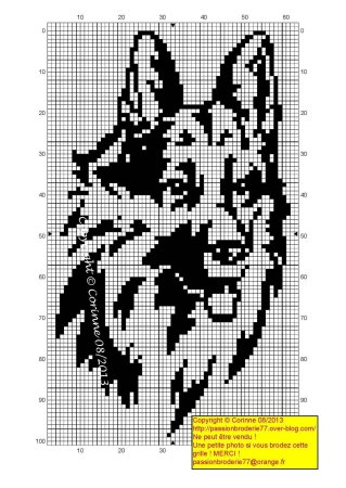 Монохромная вышивка животные