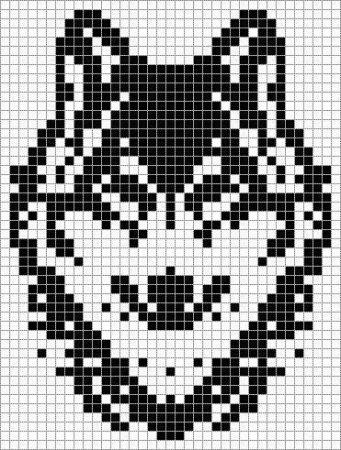 Схемы для вышивания крестиком волки