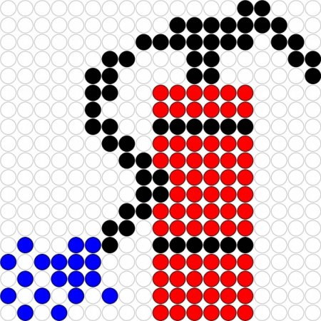 Рисование по точкам пожарная машина