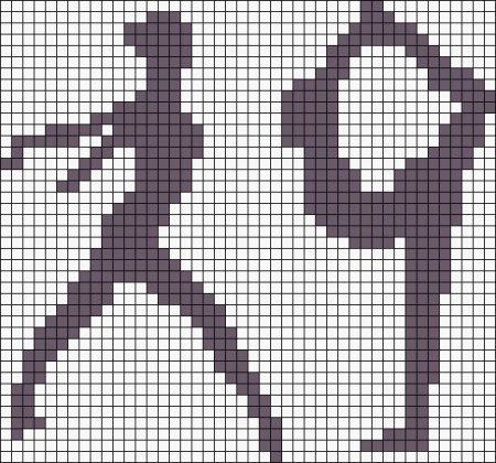 Рисование по клеточкам спорт