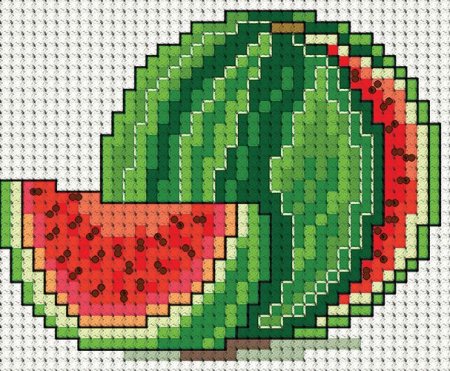 Арбуз крестиком