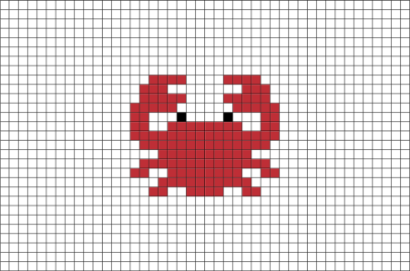 Краб по клеточкам