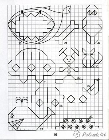 Графические узоры по клеточкам
