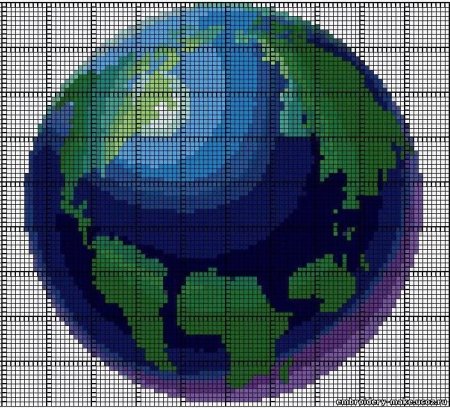 Рисунки по клеточкам планеты