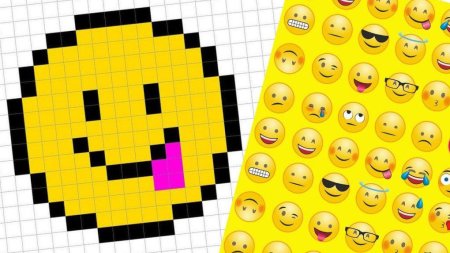 Смайлики в клеточку