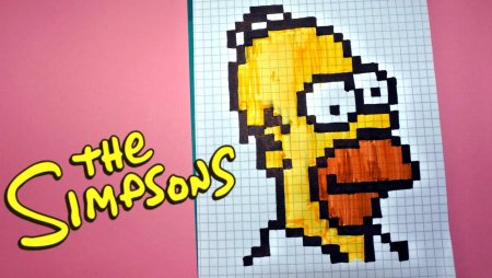 Барт симпсон в клеточку