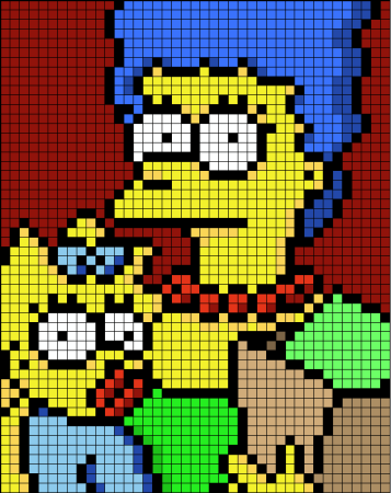 Барт симпсон Pixel