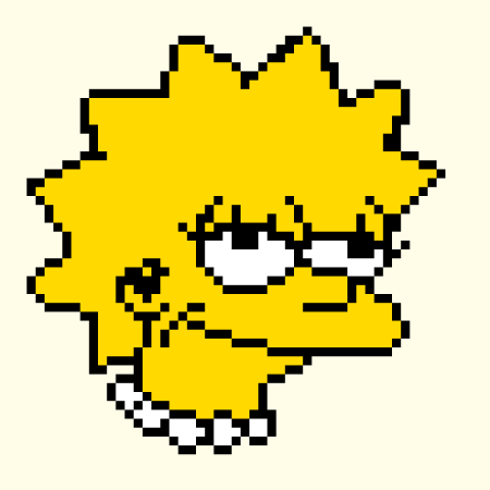 Гомер симпсон пиксель арт