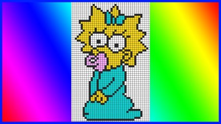 Рисование по клеточкам из мультиков