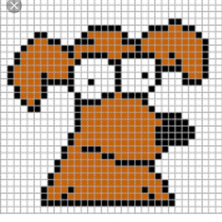 Пиксельарт барт симпсон