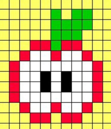 Рисунки по клеточкам маленькие