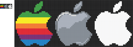 Логотип айфона пиксельный