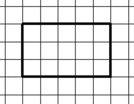 Прямоугольник на клетчатой бумаге
