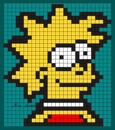 Лиза симпсон крестиком