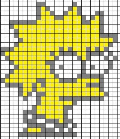 Рисование по клеточкам симпсоны