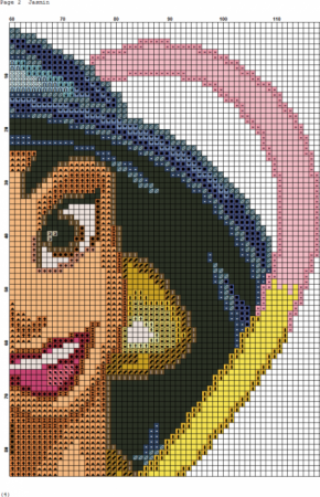 Вышивка крестом Жасмин схемы