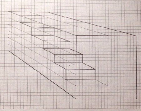 Рисование по клеточкам 3д