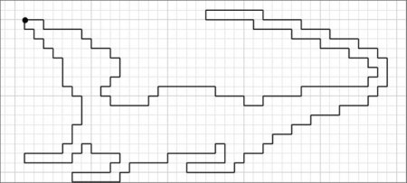 Графический диктант по клеточкам для дошкольников динозавр