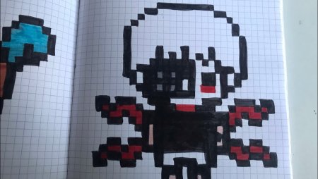 Токийский гуль пиксель арт