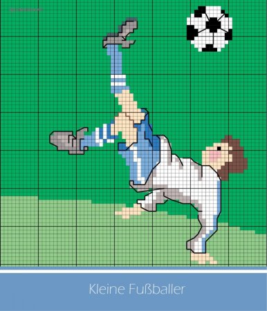 Вышивка футболист