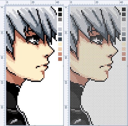 Схемы вышивки крестом аниме персонажей