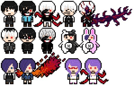 Токийский гуль пиксель