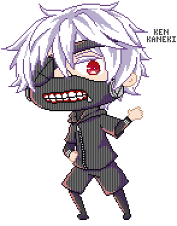 Канеки Кен в пикселях
