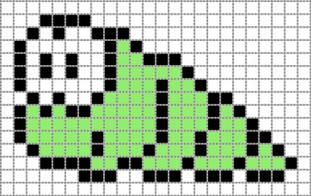 Улитка по клеткам