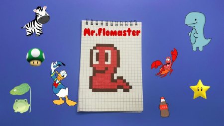 Рисовать по клеточкам легко простым карандашом